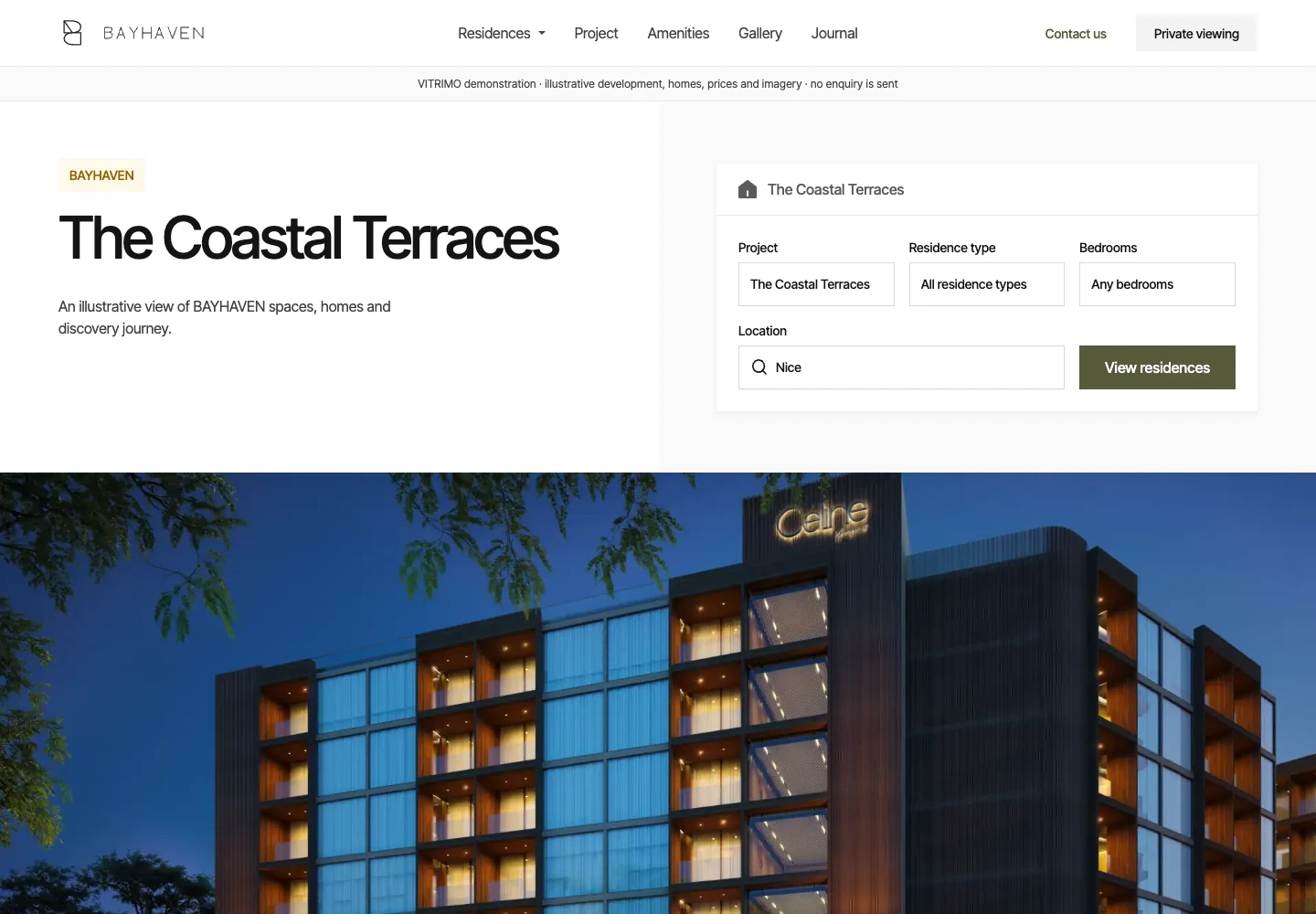 Actual website capture — desktop — Development template